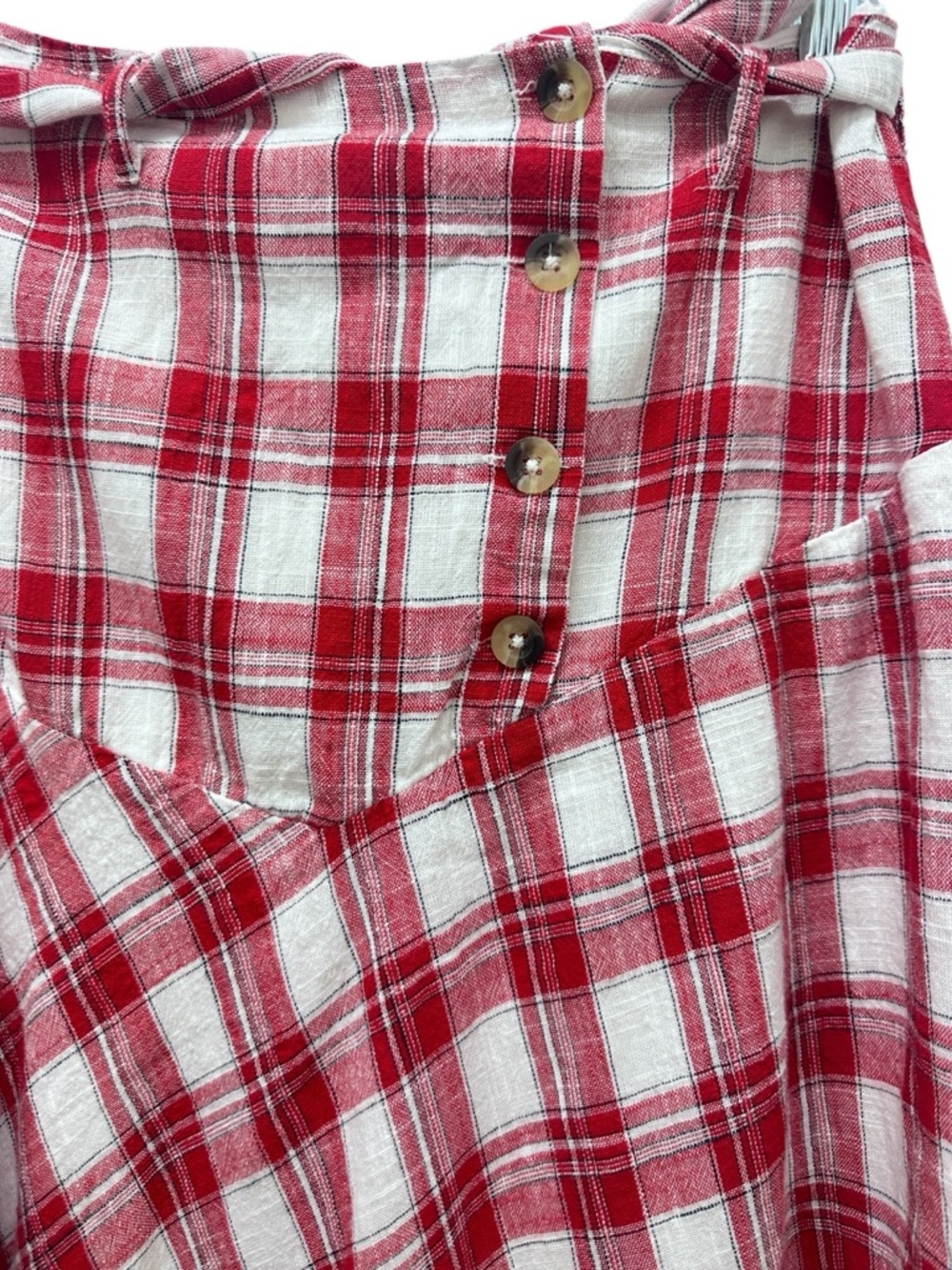 NWT Free People After You Set red And White plaid - Picture 10 of 12